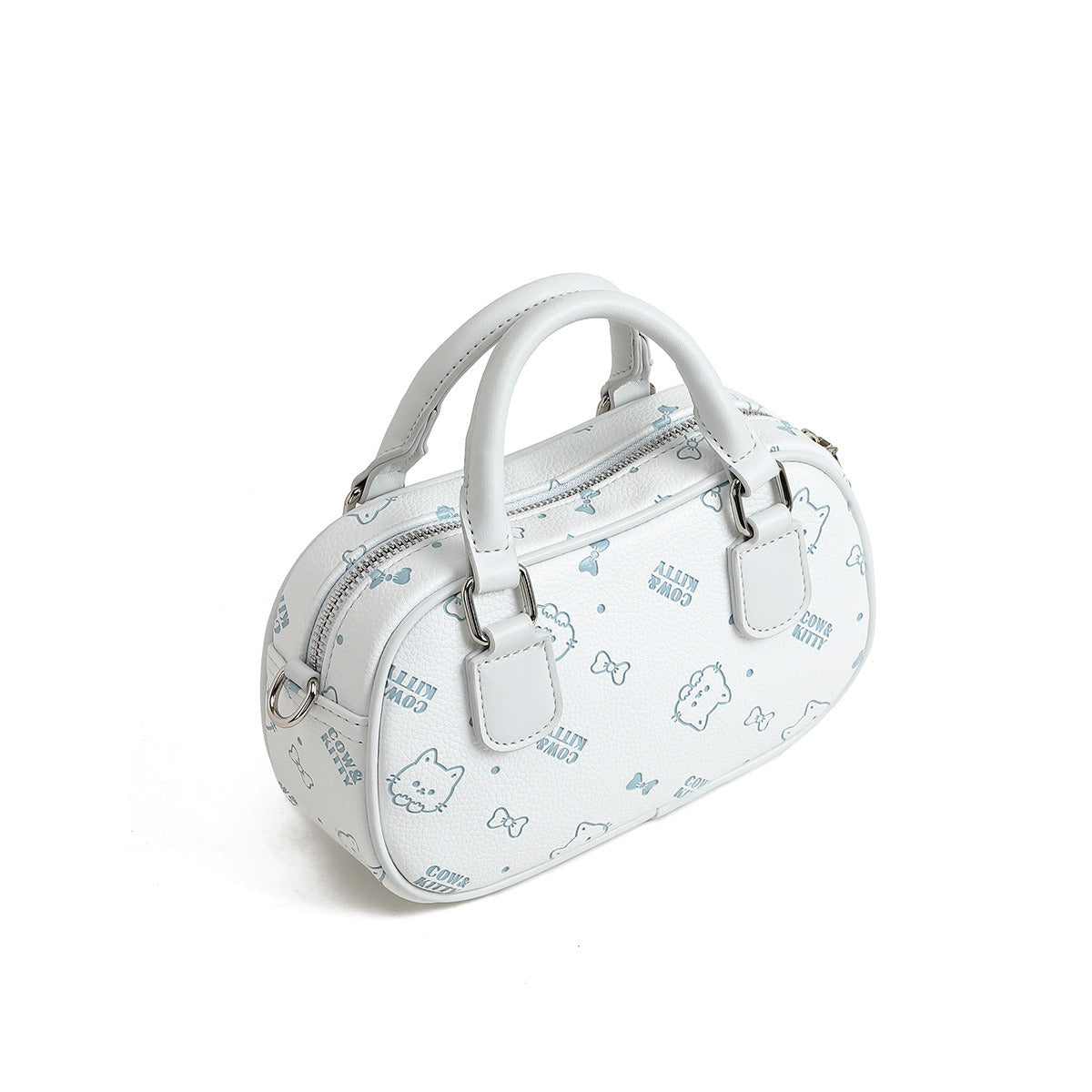 2025 New Style Fashion Printed Elegant Bowling Handbag for Women - Casual, Versatile, High-End, Cross-Border, Cute