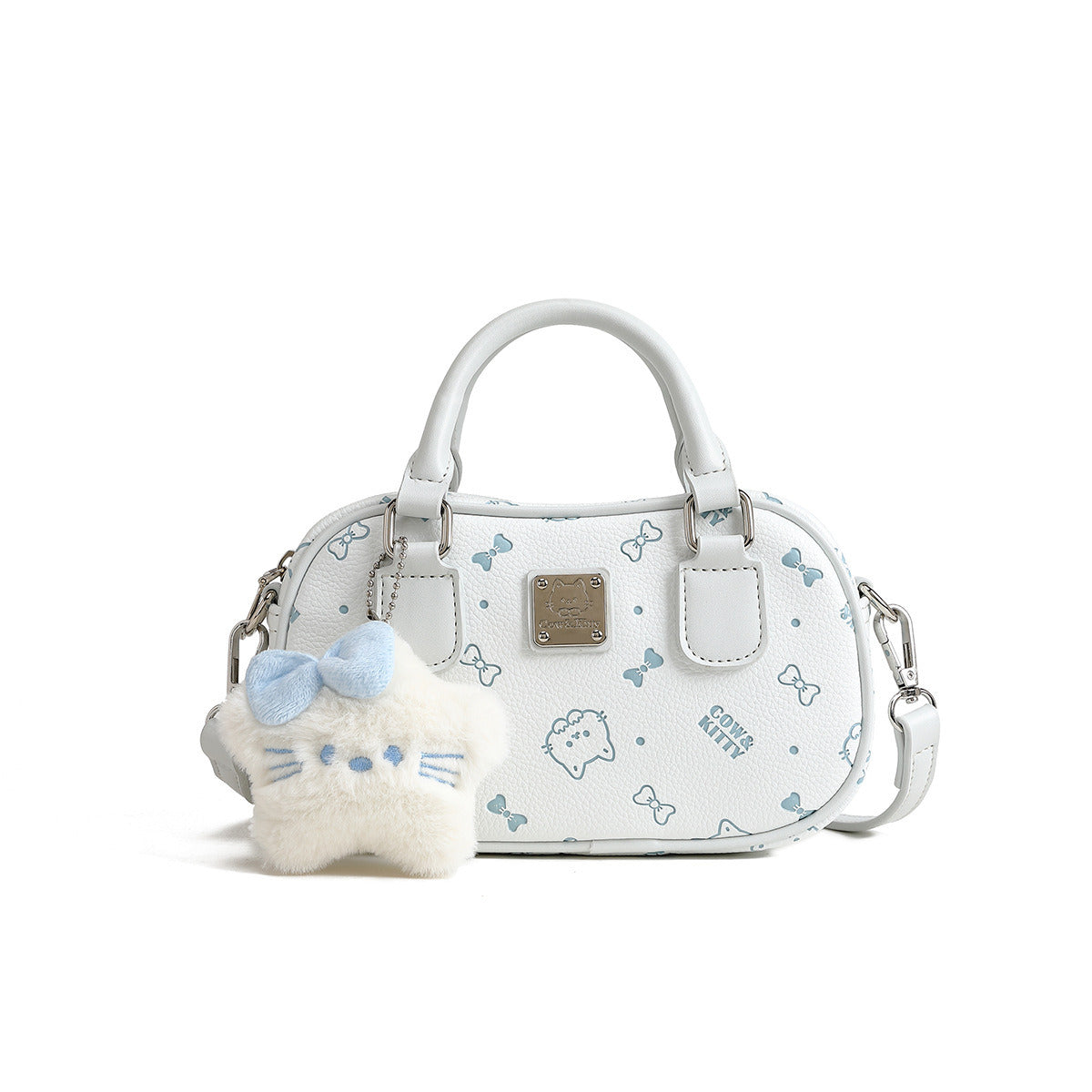 2025 New Style Fashion Printed Elegant Bowling Handbag for Women - Casual, Versatile, High-End, Cross-Border, Cute